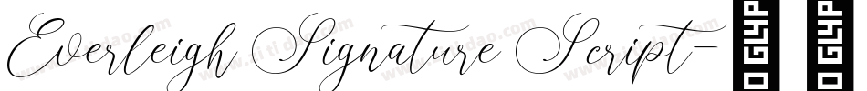 Everleigh Signature Script字体转换